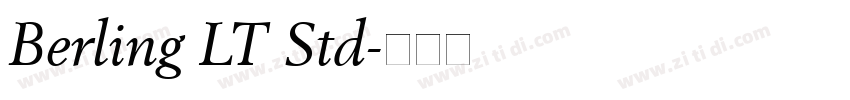 Berling LT Std字体转换